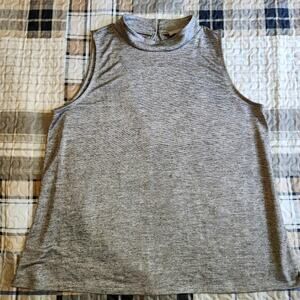Loft sleeveless mock neck top blouse size large sparkles party